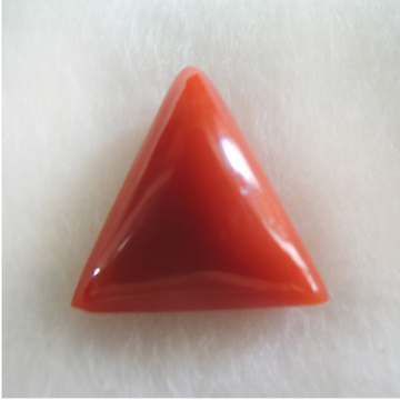 4.64ct triangle natural red-coral (mungaa) KBG-C35 by 