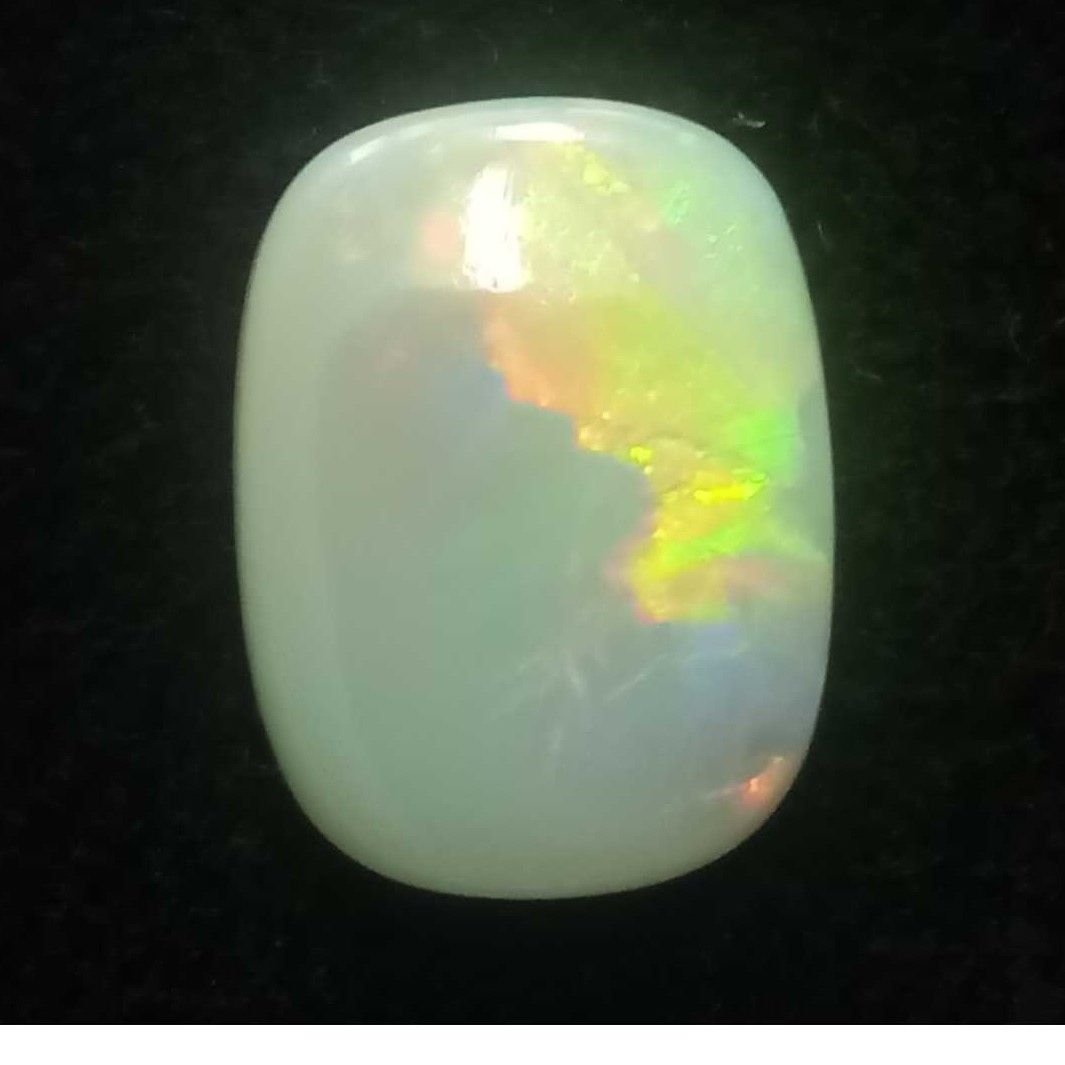 4.74ct oval multicolored opal