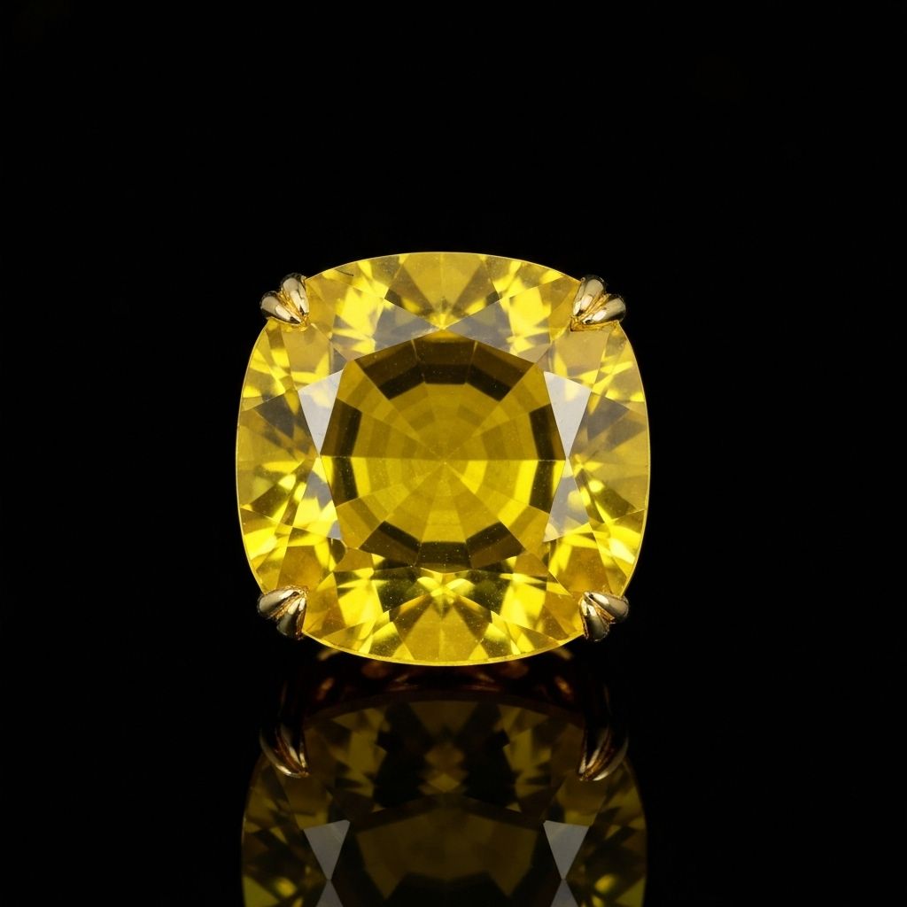 Ceylon yellow sapphire - main view